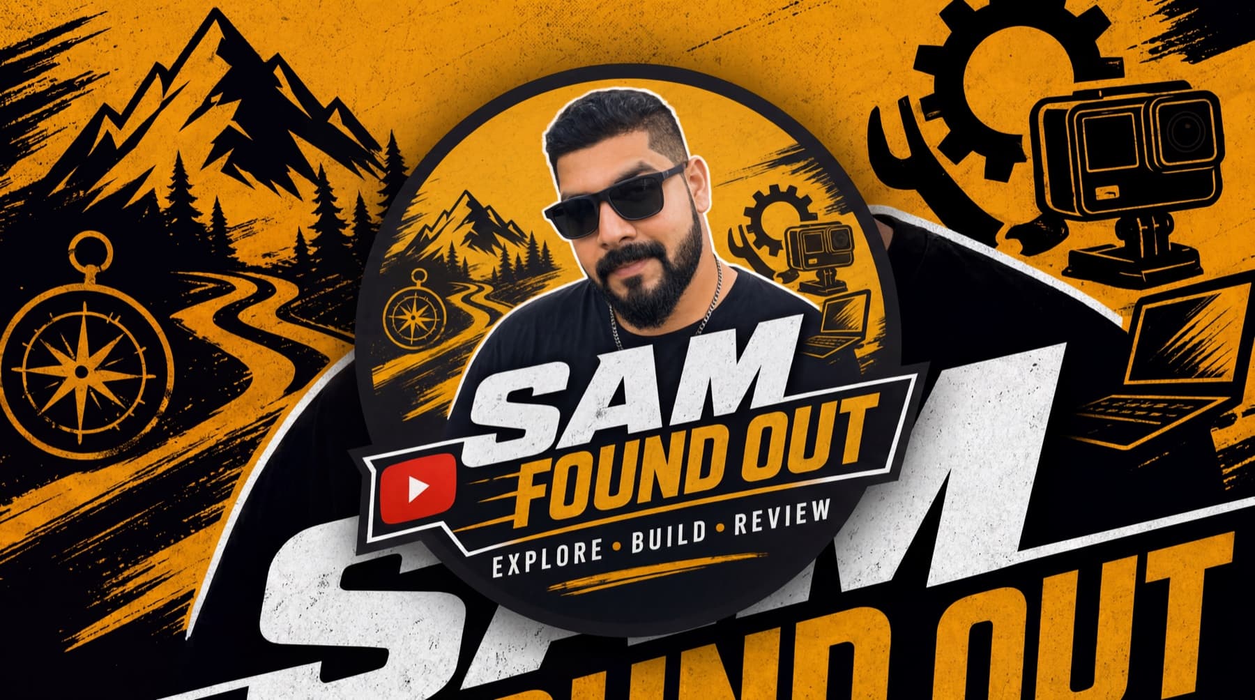 Sam Found Out creator brand artwork